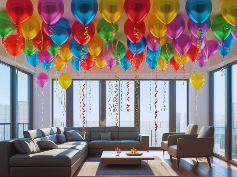 Ceiling ballon decorations