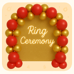 Engagement and ring ceremony ballon decorationsdecorations