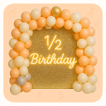 Half birthday ballon decorations
