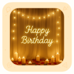 Candle light birthday decoration