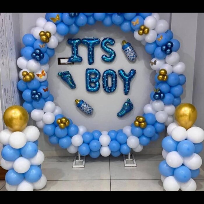 Baby boy welcome decoration