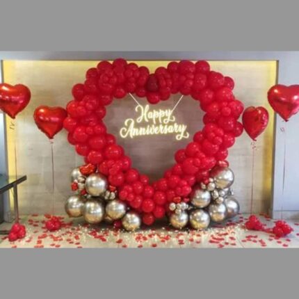 Heart Shape Anniversary Decoration